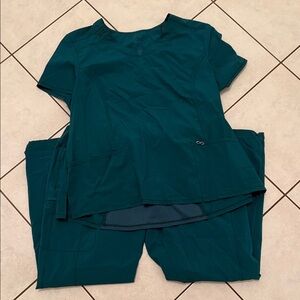 Green  Scrub Set